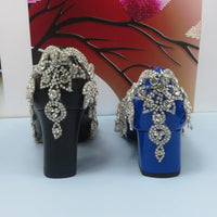 Crystal Pointed Toe Wedding Shoes And Bag Set Bennys Beauty World