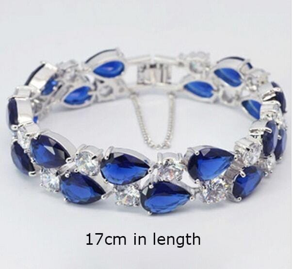 Cubic Zircon  Luxury Wedding Bracelets Women's Crystal Jewelry Bennys Beauty World