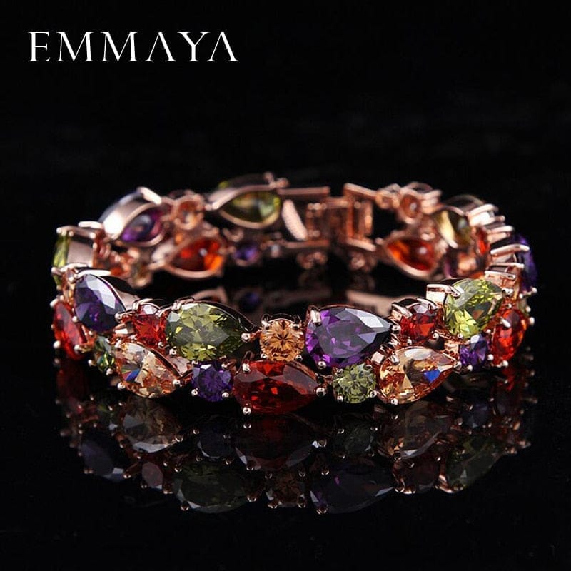 Cubic Zircon  Luxury Wedding Bracelets Women's Crystal Jewelry Bennys Beauty World