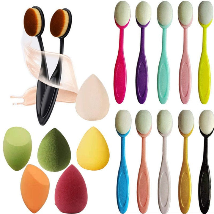 Curved Foundation Brush Toothbrush Type Beginner Bennys Beauty World