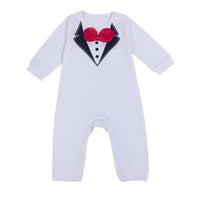 Cute Baby Boys Rompers Long Sleeve Bow Tie Baby Boys Jumpsuit Bennys Beauty World