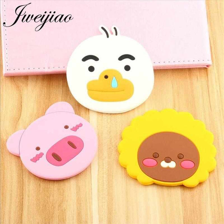 Cute Cartoon Animal Silica Gel Makeup/Travel Pocket Mirror Bennys Beauty World