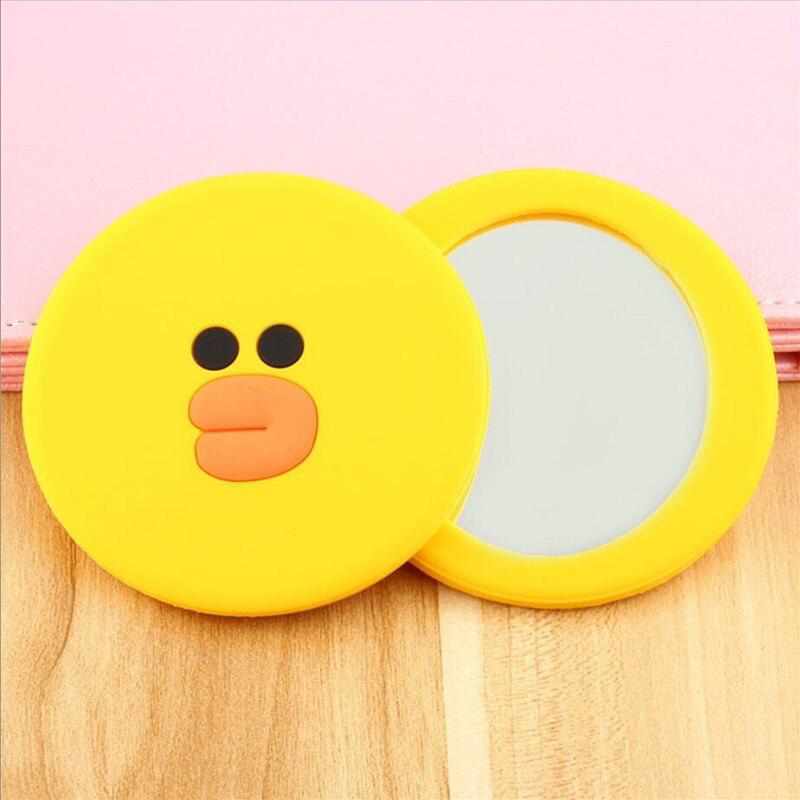 Cute Cartoon Animal Silica Gel Makeup/Travel Pocket Mirror Bennys Beauty World