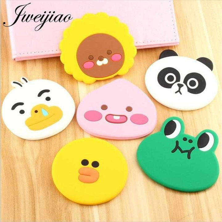 Cute Cartoon Animal Silica Gel Makeup/Travel Pocket Mirror Bennys Beauty World