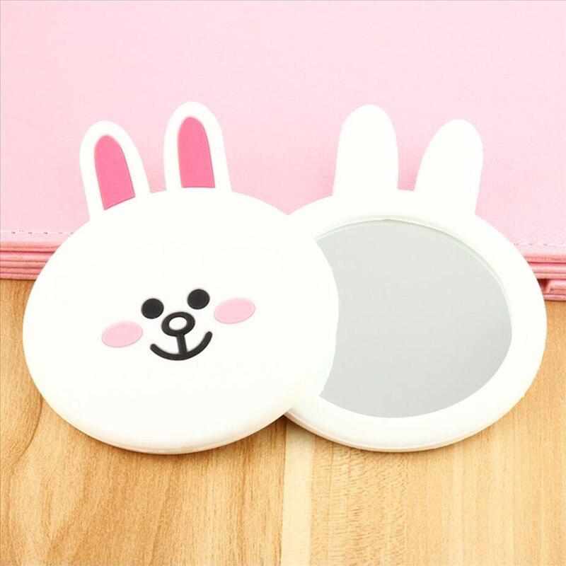 Cute Cartoon Animal Silica Gel Makeup/Travel Pocket Mirror Bennys Beauty World