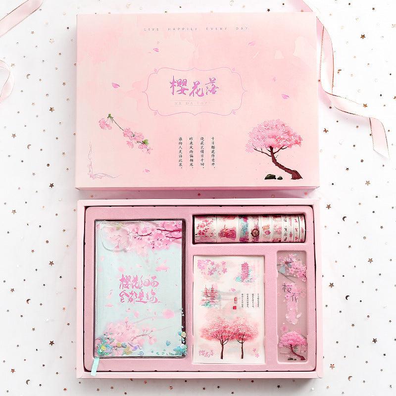 Cute Creative Cherry Blossom Hand Ledger Gift Box Set Bennys Beauty World