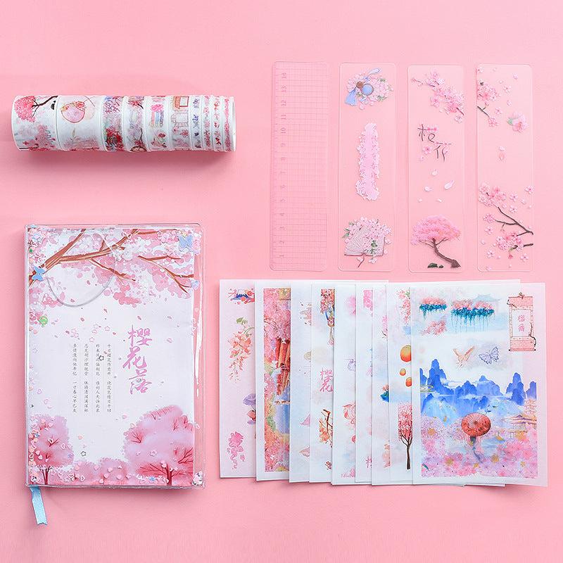 Cute Creative Cherry Blossom Hand Ledger Gift Box Set Bennys Beauty World