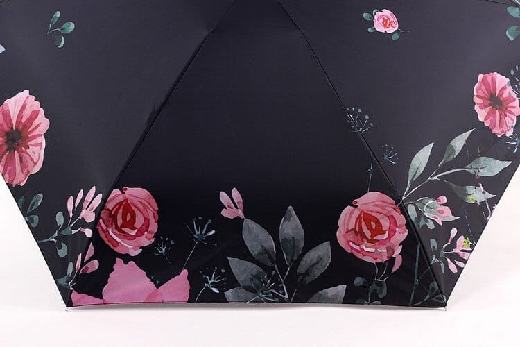 Cute Pocket Umbrella Mini Super Light Flower Print UV Umbrella Bennys Beauty World