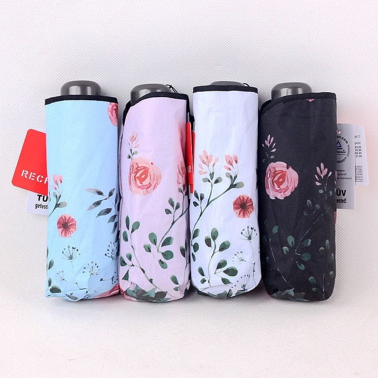 Cute Pocket Umbrella Mini Super Light Flower Print UV Umbrella Bennys Beauty World