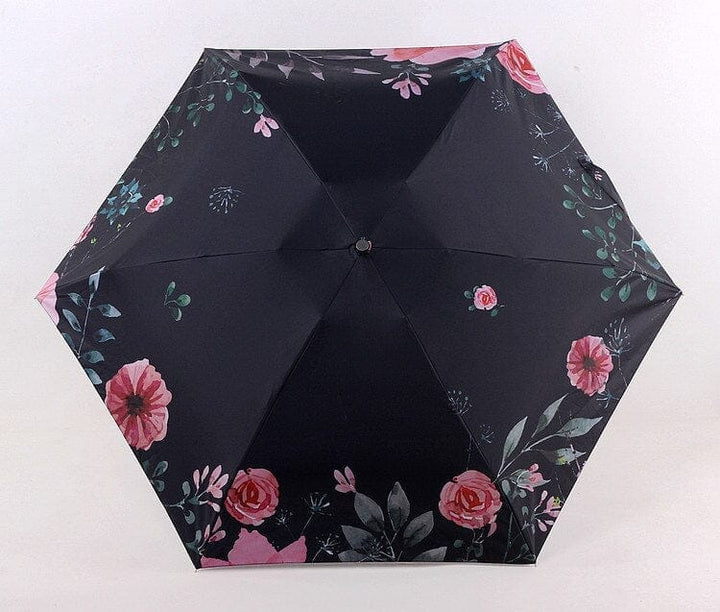 Cute Pocket Umbrella Mini Super Light Flower Print UV Umbrella Bennys Beauty World