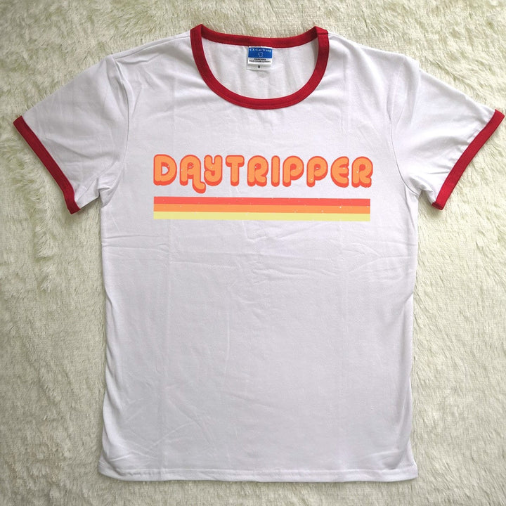 Daytripper Ringer Tshirt Graphic Tee Causal Womens Tshirt Bennys Beauty World