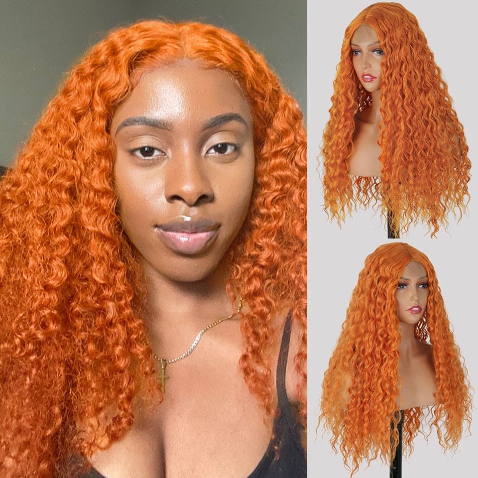 Deep Curly Synthetic Ombre Lace Wigs Bennys Beauty World