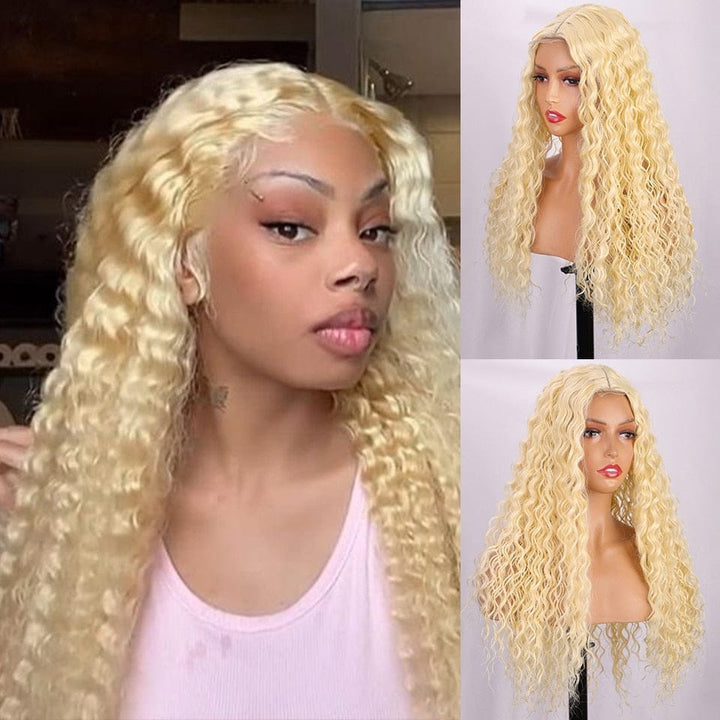 Deep Curly Synthetic Ombre Lace Wigs Bennys Beauty World