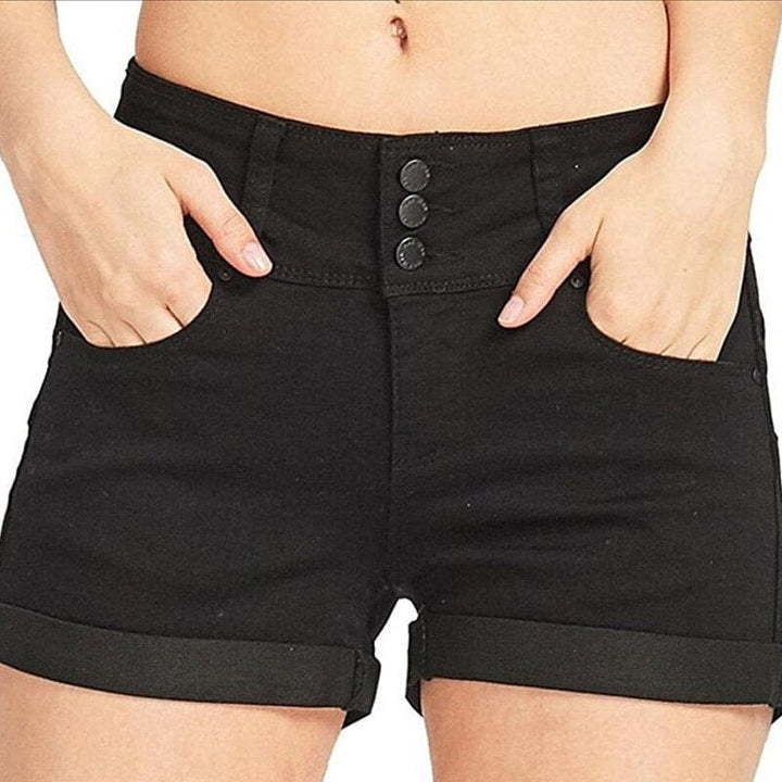 Denim stretch shorts Bennys Beauty World