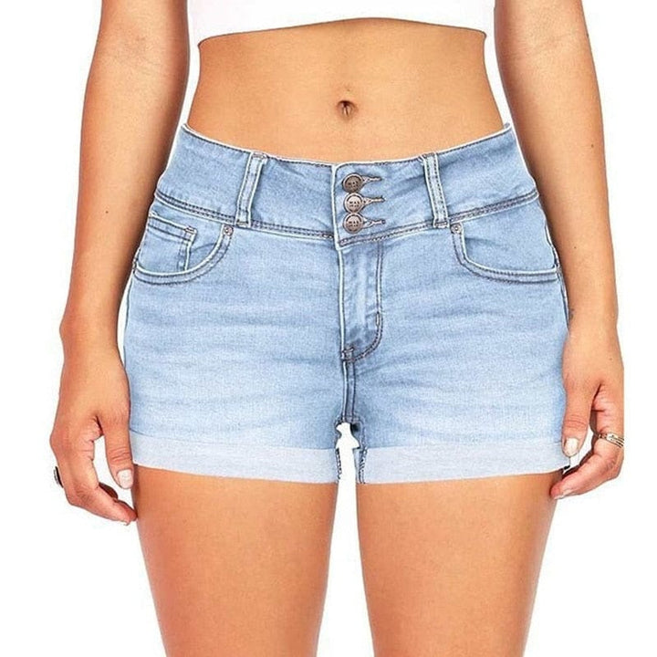 Denim stretch shorts Bennys Beauty World