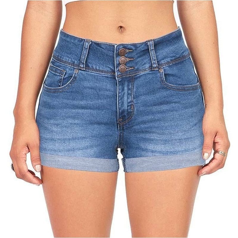 Denim stretch shorts Bennys Beauty World