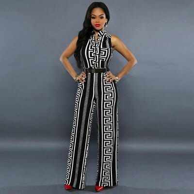 Design Printed Straight Pant Jumpsuit For Women Bennys Beauty World