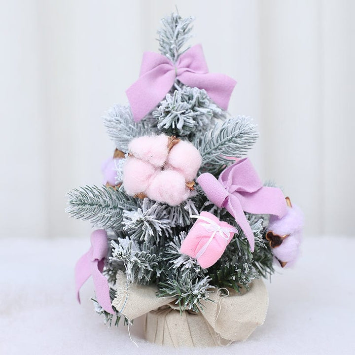 Desktop Christmas Tree Small Mini Ornaments Potted Plants Bennys Beauty World