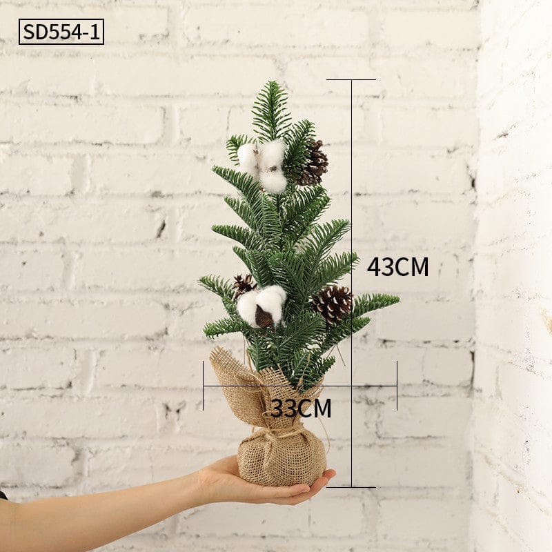 Desktop Christmas Tree Small Mini Ornaments Potted Plants Bennys Beauty World