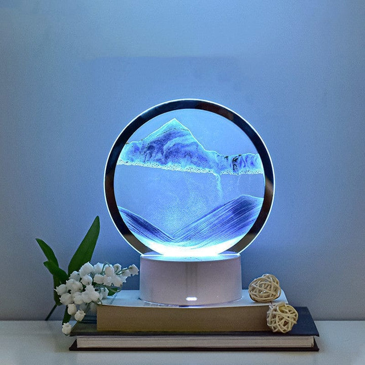 Desktop Quicksand Painting Dynamic Decoration Hourglass Lamp Bennys Beauty World