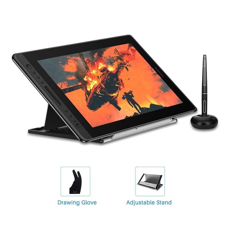 Digital Drawing Pad Monitor Battery-Free Pen 15.6 inch Display with AG Glass Bennys Beauty World
