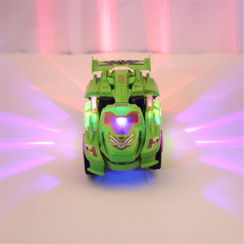 Dinosaur LED Car Automatic Dinosaur Transformer Toy Car for Kids 3+ Years Old Bennys Beauty World