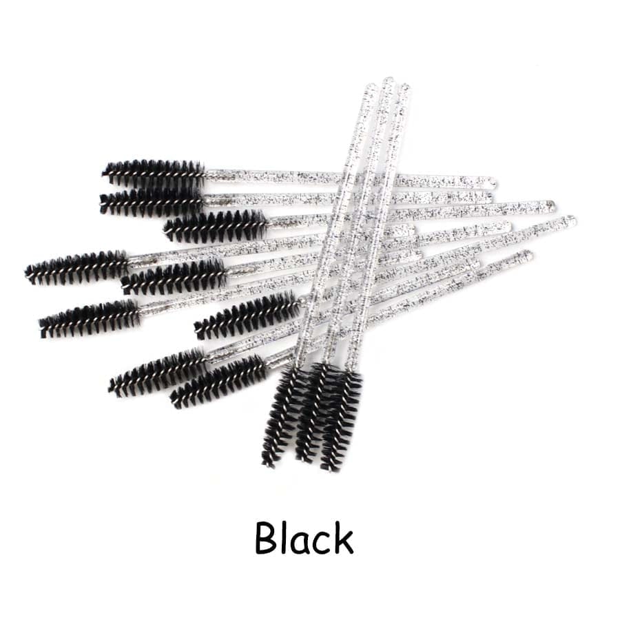 Disposable Eyelash Brush 25/50 Pcs Crystal Eye Brush Bennys Beauty World