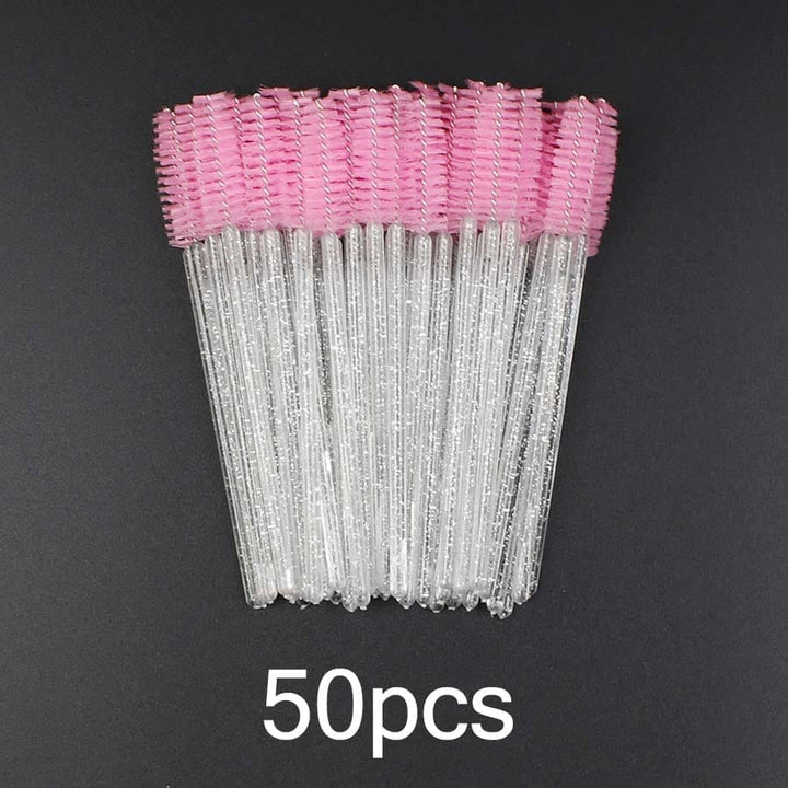 Disposable Eyelash Brush 25/50 Pcs Crystal Eye Brush Bennys Beauty World