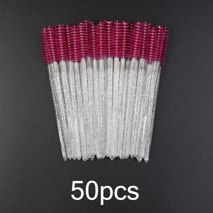 Disposable Eyelash Brush 25/50 Pcs Crystal Eye Brush Bennys Beauty World