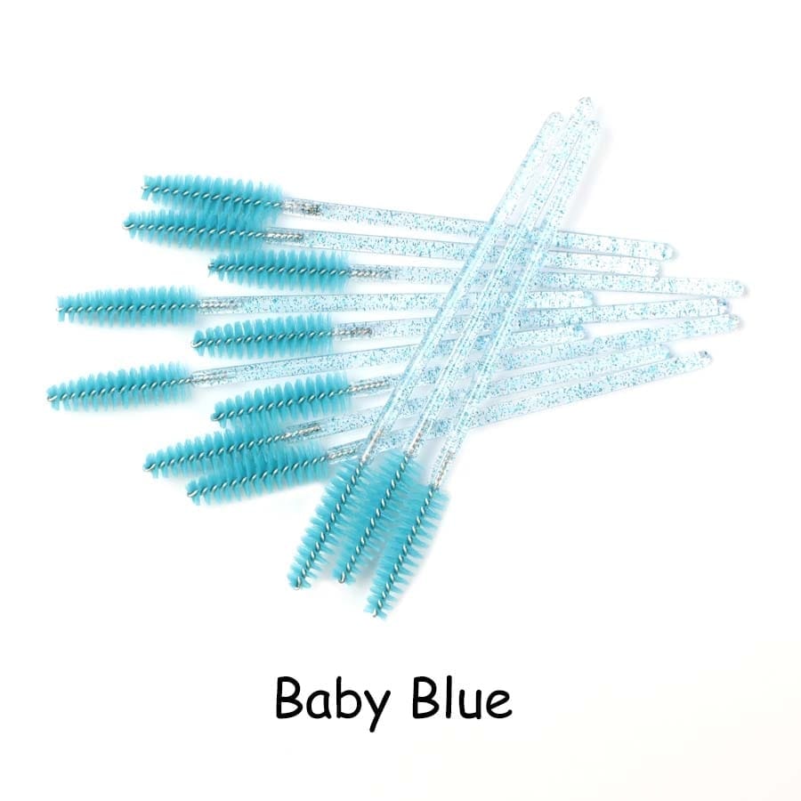 Disposable Eyelash Brush 25/50 Pcs Crystal Eye Brush Bennys Beauty World