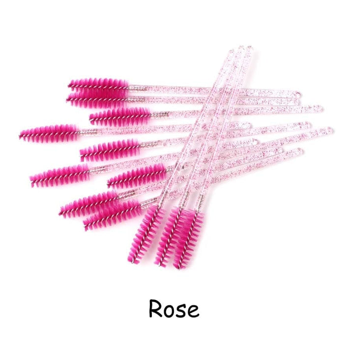 Disposable Eyelash Brush 25/50 Pcs Crystal Eye Brush Bennys Beauty World