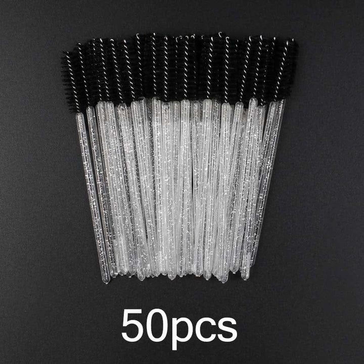 Disposable Eyelash Brush 25/50 Pcs Crystal Eye Brush Bennys Beauty World