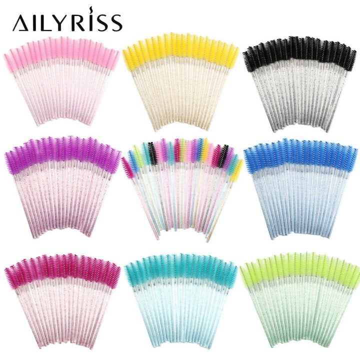 Disposable Eyelash Brush 25/50 Pcs Crystal Eye Brush Bennys Beauty World