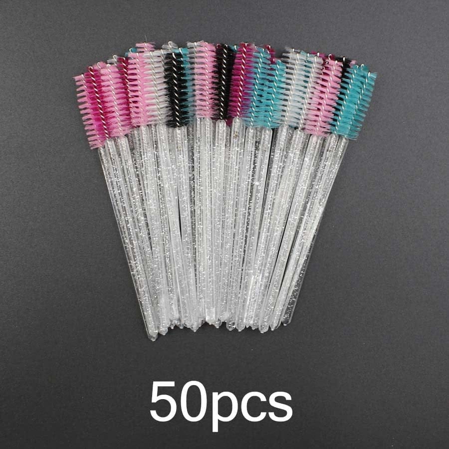 Disposable Eyelash Brush 25/50 Pcs Crystal Eye Brush Bennys Beauty World