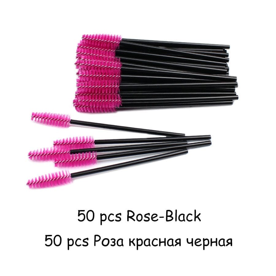 Disposable Eyelash Brush 25/50 Pcs Crystal Eye Brush Bennys Beauty World