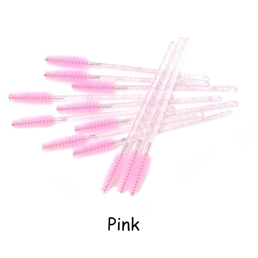 Disposable Eyelash Brush 25/50 Pcs Crystal Eye Brush Bennys Beauty World