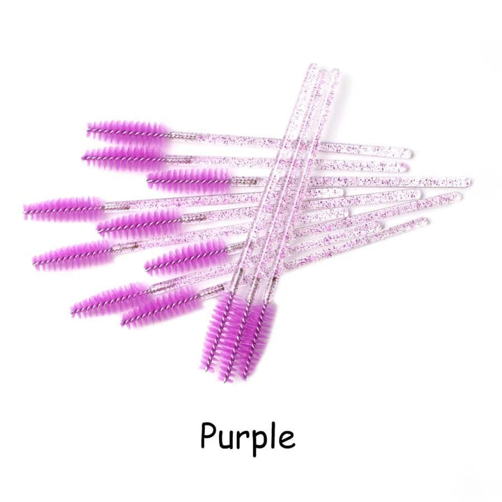 Disposable Eyelash Brush 25/50 Pcs Crystal Eye Brush Bennys Beauty World