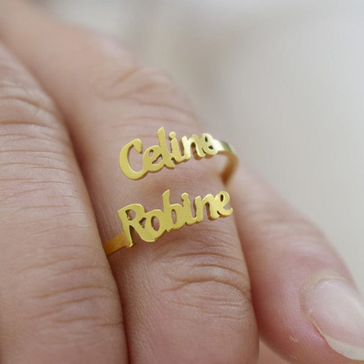 Double Name Ring Custom Bennys Beauty World