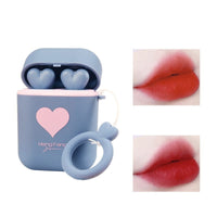 Double Tube Velvet Lipstick Matte Matte Earphone Storage Box Portable Bennys Beauty World