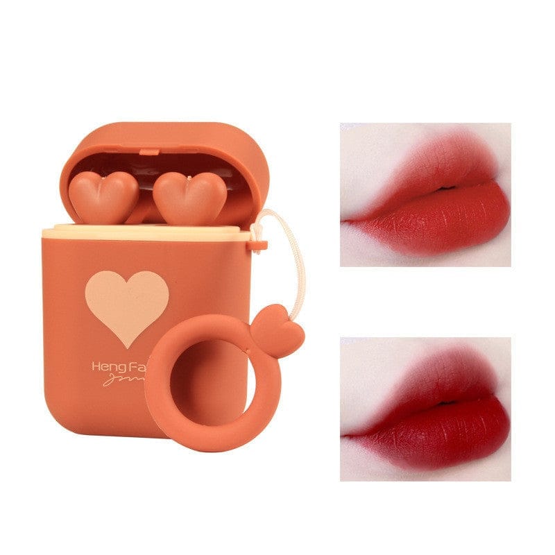 Double Tube Velvet Lipstick Matte Matte Earphone Storage Box Portable Bennys Beauty World