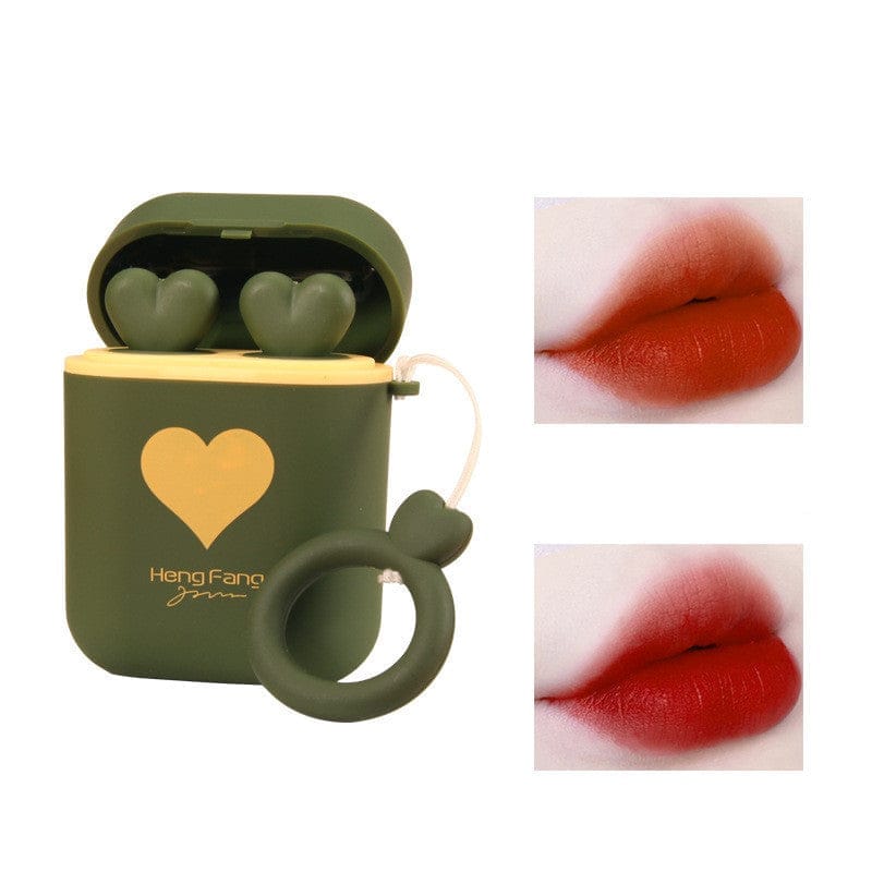 Double Tube Velvet Lipstick Matte Matte Earphone Storage Box Portable Bennys Beauty World