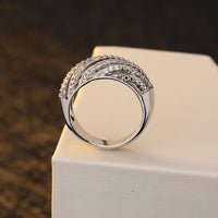 Double layer ring set 925 wedding ring Bennys Beauty World