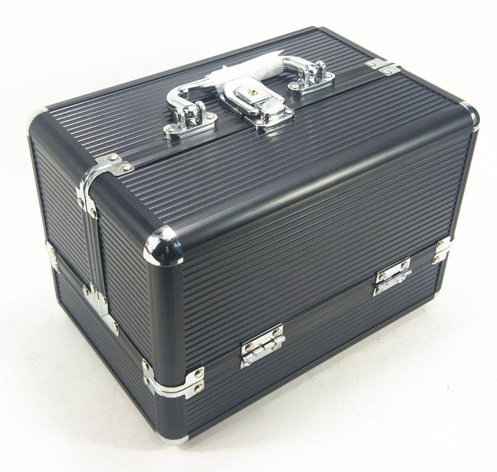 Double-opening Aluminum Alloy Cosmetic Case Makeup Kit Bennys Beauty World