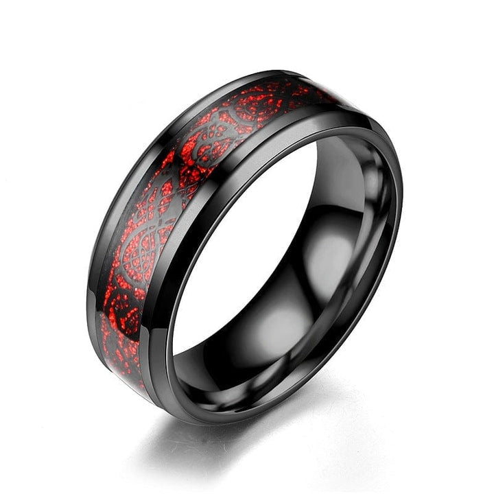 Dragon Pattern Rings Men Stainless Steel Ring Bennys Beauty World