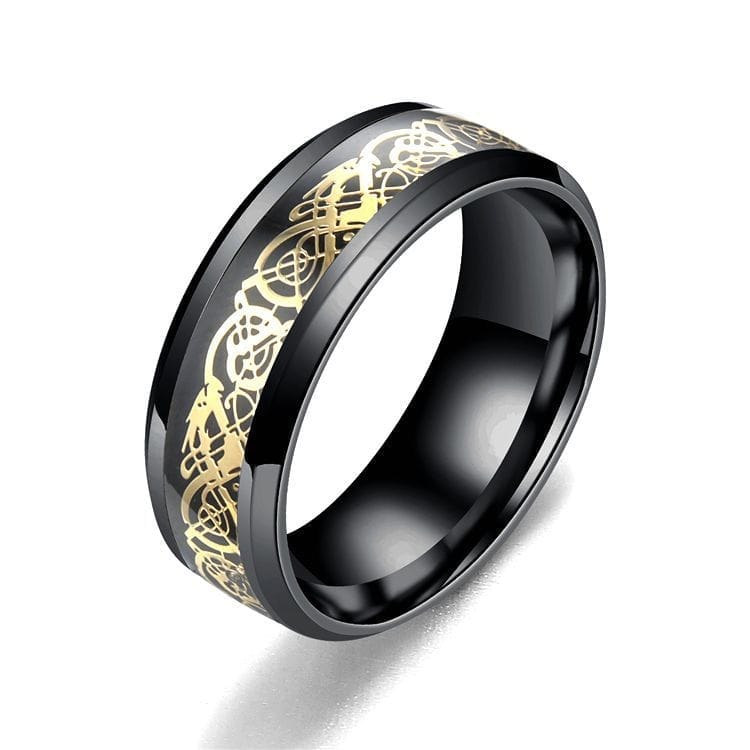 Dragon Pattern Rings Men Stainless Steel Ring Bennys Beauty World