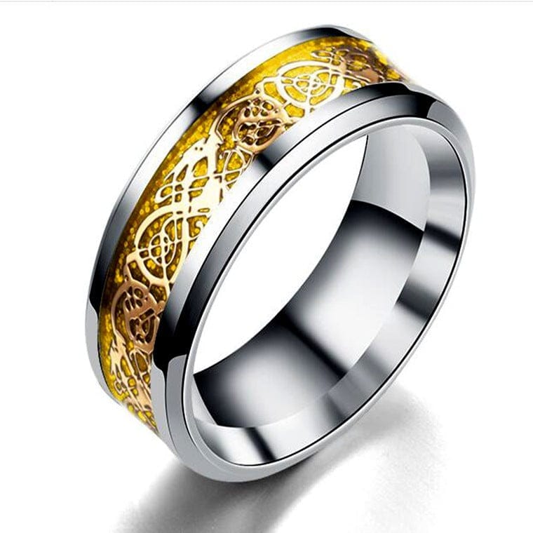 Dragon Pattern Rings Men Stainless Steel Ring Bennys Beauty World