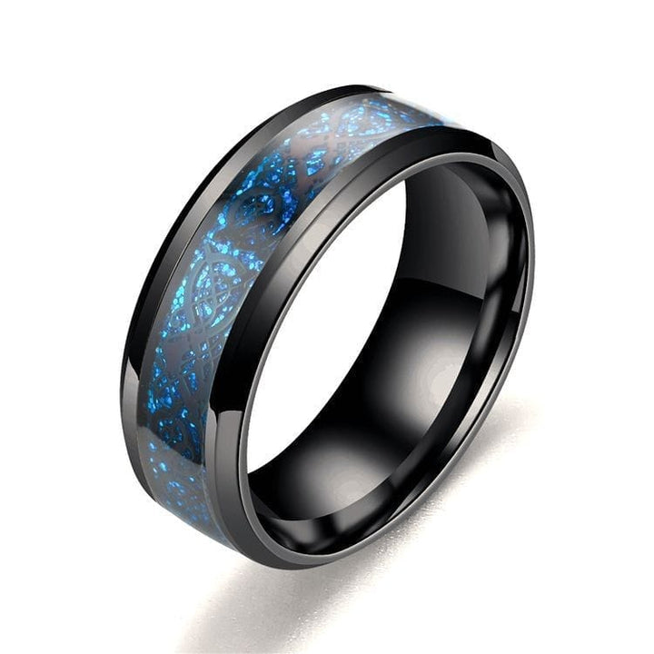 Dragon Pattern Rings Men Stainless Steel Ring Bennys Beauty World