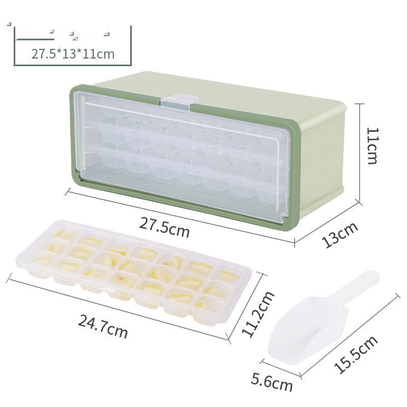 Drawer Type Plastic Ice Cube Mold Maker With Lid And Bin For Beer Cooling Ice Cube Tray Bennys Beauty World