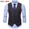 Dress Vests Men 2018 Hombre Suit Vest Male Waistcoat. Sleeveless Formal Vest XXL Bennys Beauty World