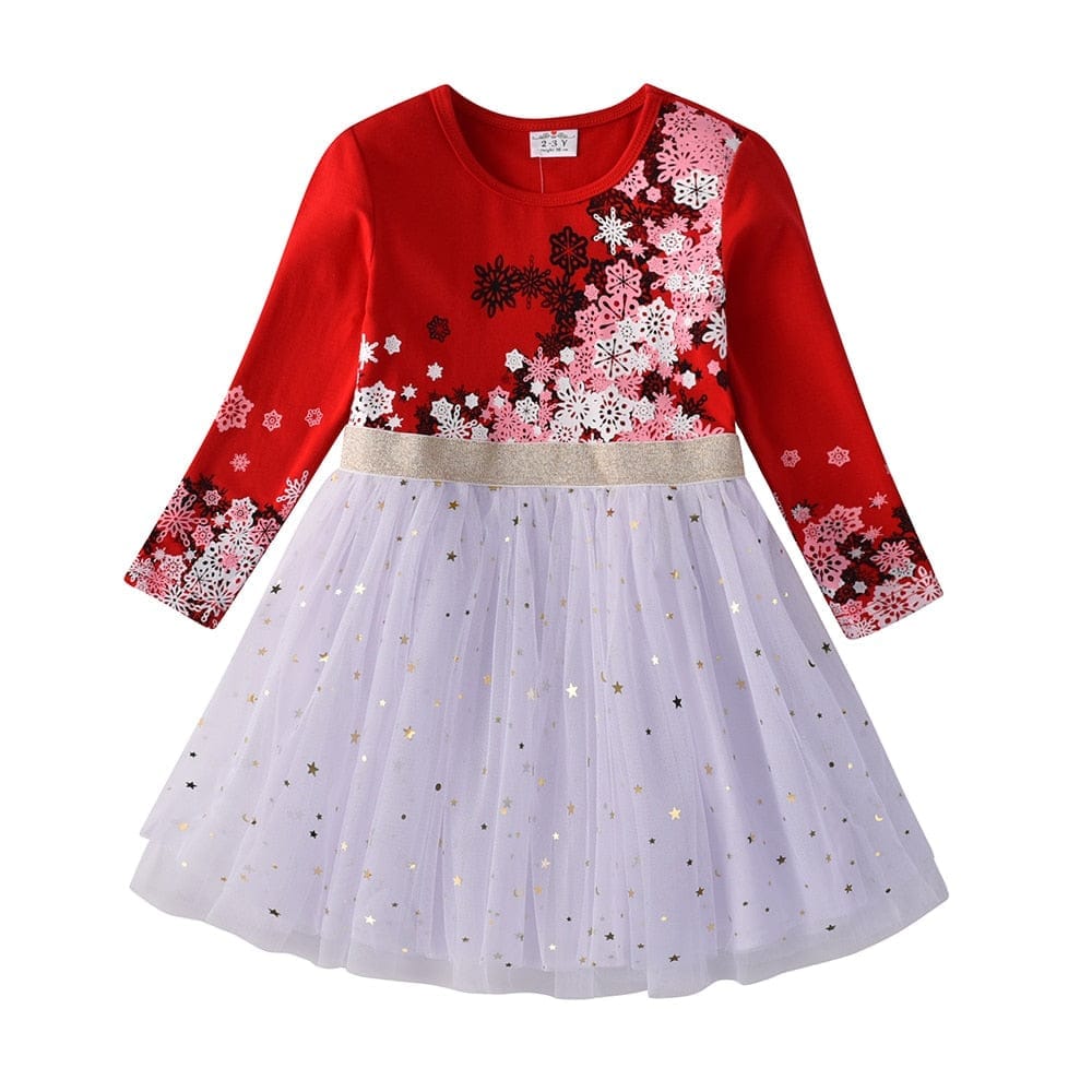 Dresses for Girls Star Sequins Princess Dress Bennys Beauty World